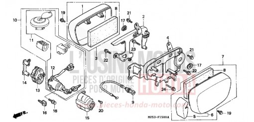 LOGEMENT COTE CARBURATEUR VF750CP de 1993